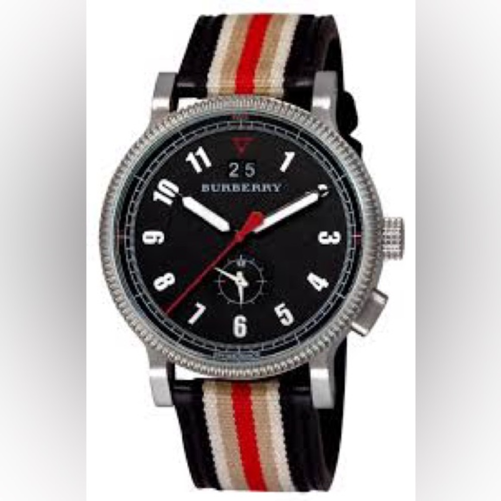 Burberry Tricolor Webbing Watch